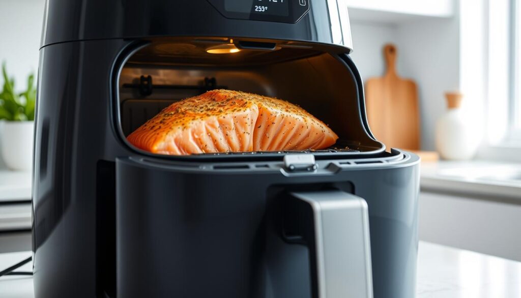 air fryer salmon time temperature