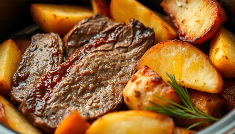crockpot steak and potatoes