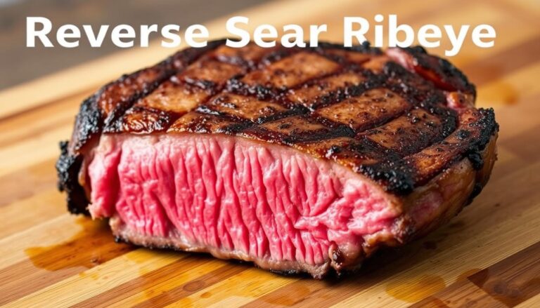 reverse sear ribeye steak